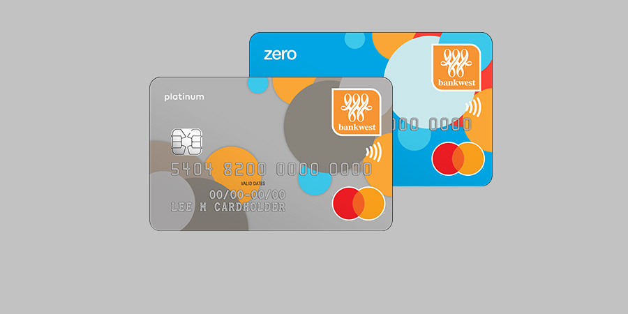 Bankwest Zero Classic and Platinum Mastercard credit cards